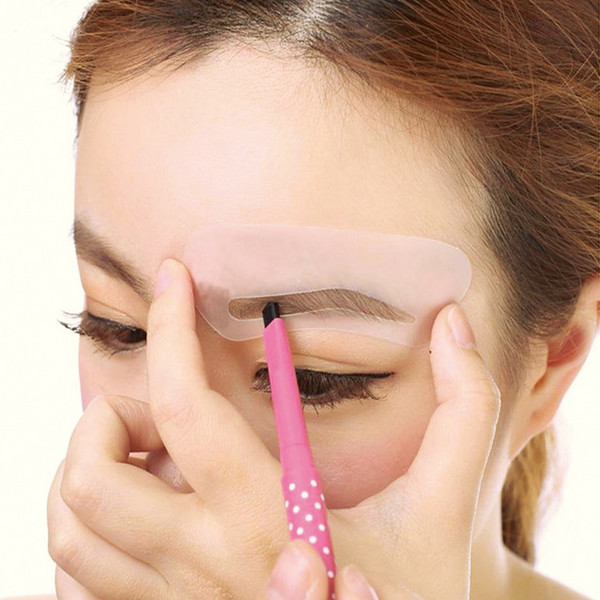 24 Pcs Pro Reusable Eyebrow Stencil Set Eye Brow DIY Easy Makeup Beauty Kit