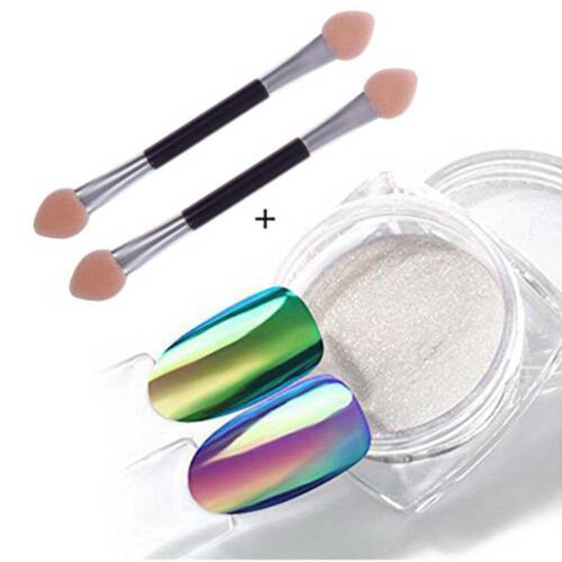 Chameleon Glitter Dust Mirror Effect Nail Art Chrome Pigment Holographic Powder