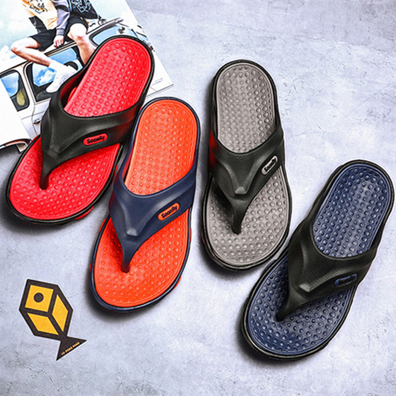 new summer trend slippers outdoor flip flops men casual clip drag British beach sandals men