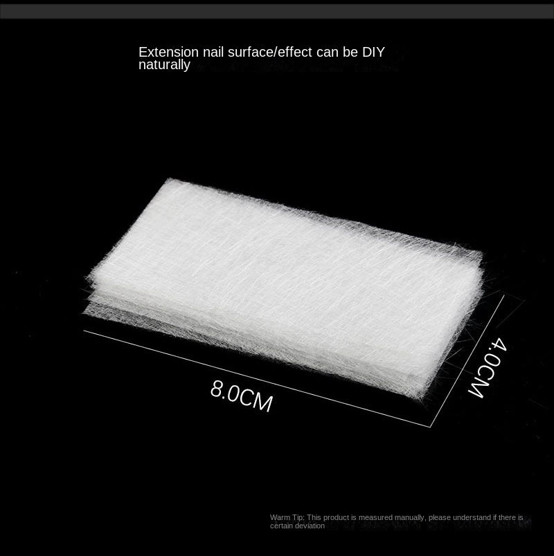 20pcs Silk Fiberglass For Nail Extension Form Non-Woven Silks UV Gel Building Fiber French Acrylic Manicure Accessories &