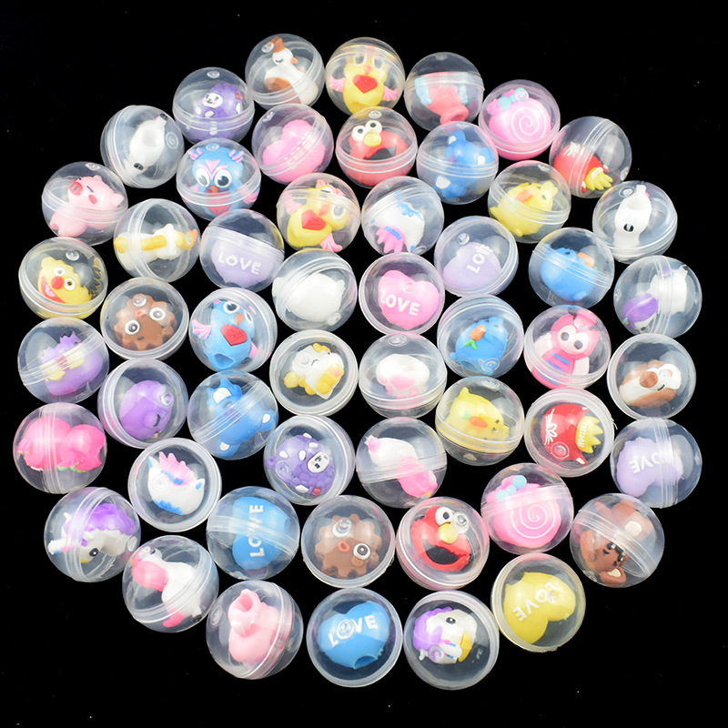5pcs 32mm Children Mini Little Animal Toys Funny Pet Ball Egg Little Dolls Gift Capsule Toys For Vending Machine ZLL