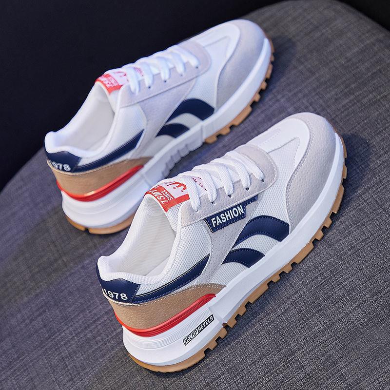 Women's Colorblock Casua Sneakers Slip OnRound Toe Low-top Wear-resistant Non-slip ShoesVersatile Outdoor Shoes