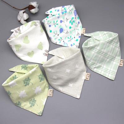 Baby Saliva Towel Baby Triangle Bandana Pure Cotton Double Snap Button Waterproof Newborn Bib Pocket Children Scarf