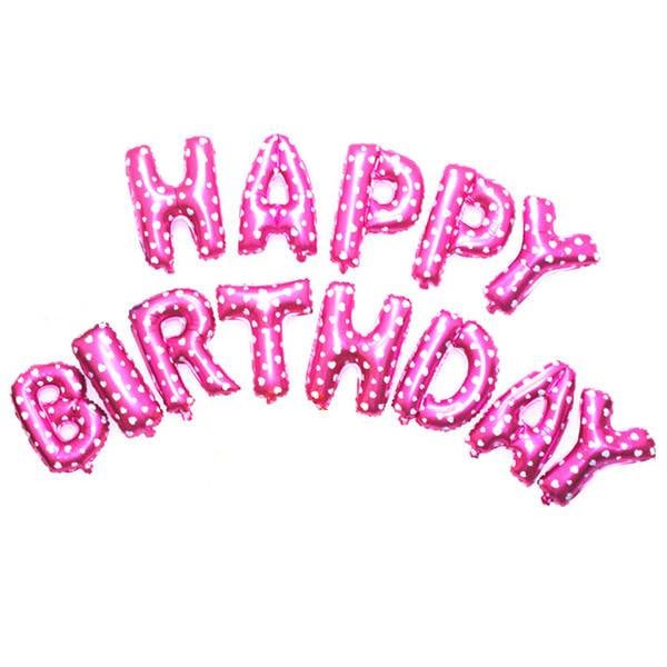 Foil Balloons 16INCH Happy Birthday letter Balloons balls birthday Party Decorations kids Baby Shower Helium Balloons