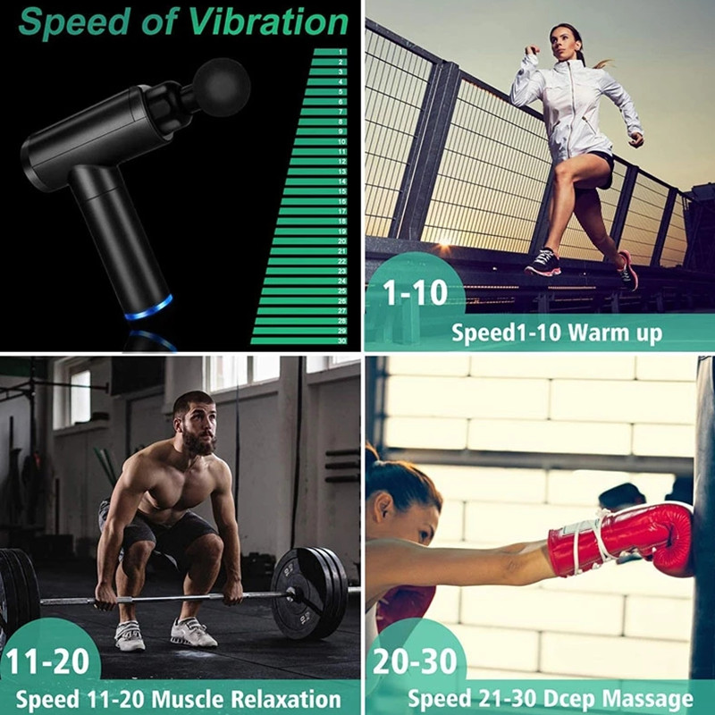 Power Massager Electric Neck Massager Smart Fascia Gun Body Massage Relaxation Fitness Relief Muscle Pain