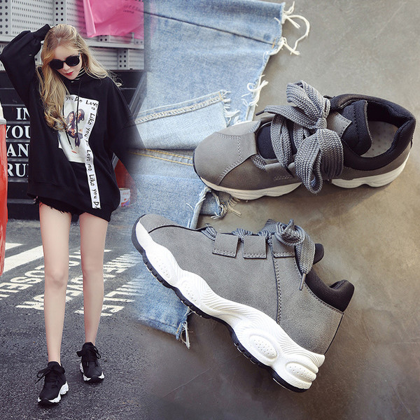 spring sports shoes, women's singles shoes, Korean Harbin shoes, student shoes, casual shoes, running shoes