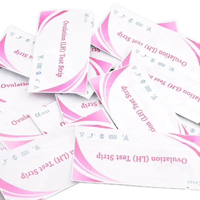 100Pcs/lot EGENS LH Ovulation Tests Household Strips Urine Test Over 99% Accuracy Test Kit Strips Pregnancy Test First Response