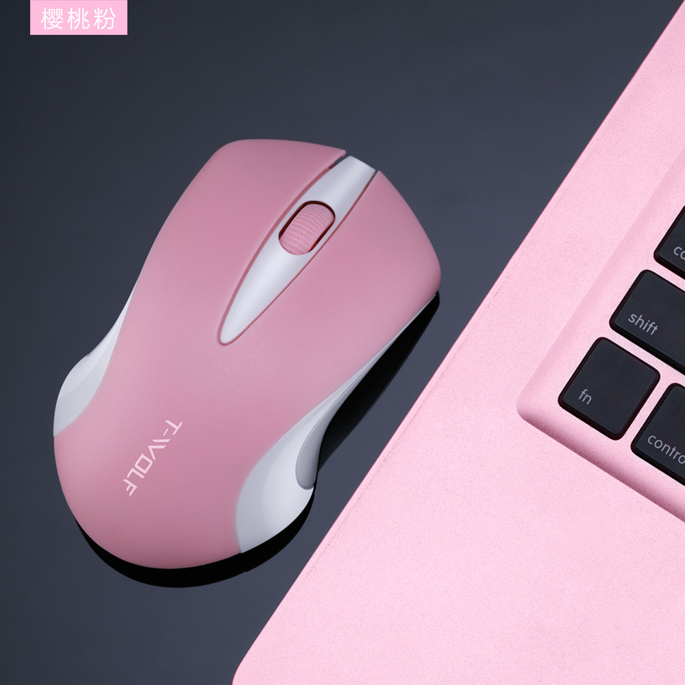 New Q2 Wireless Mouse Notebook Desktop Computer Anti-slip Matte Texture Roller Durable Mouse Automatic Sleep Computer mouse