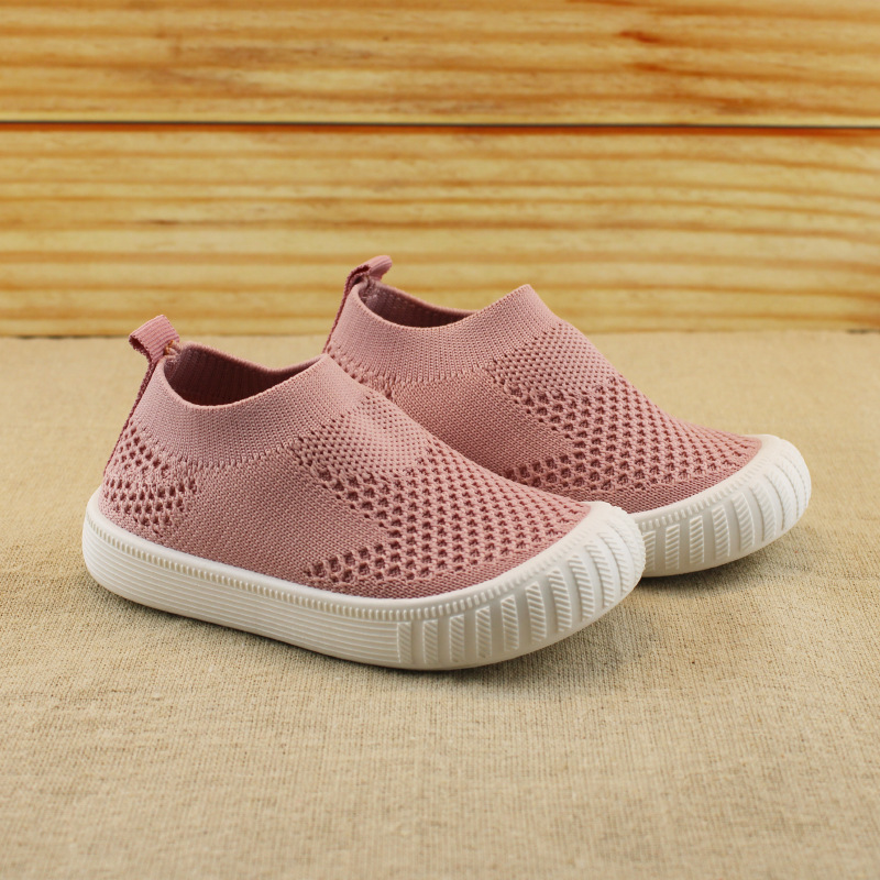 Children Casual Shoes Kids Sneakers Candy Soft Stretch Fabric Breathable Slip-on Sports Shoes For Boys Girls Fashion Hot