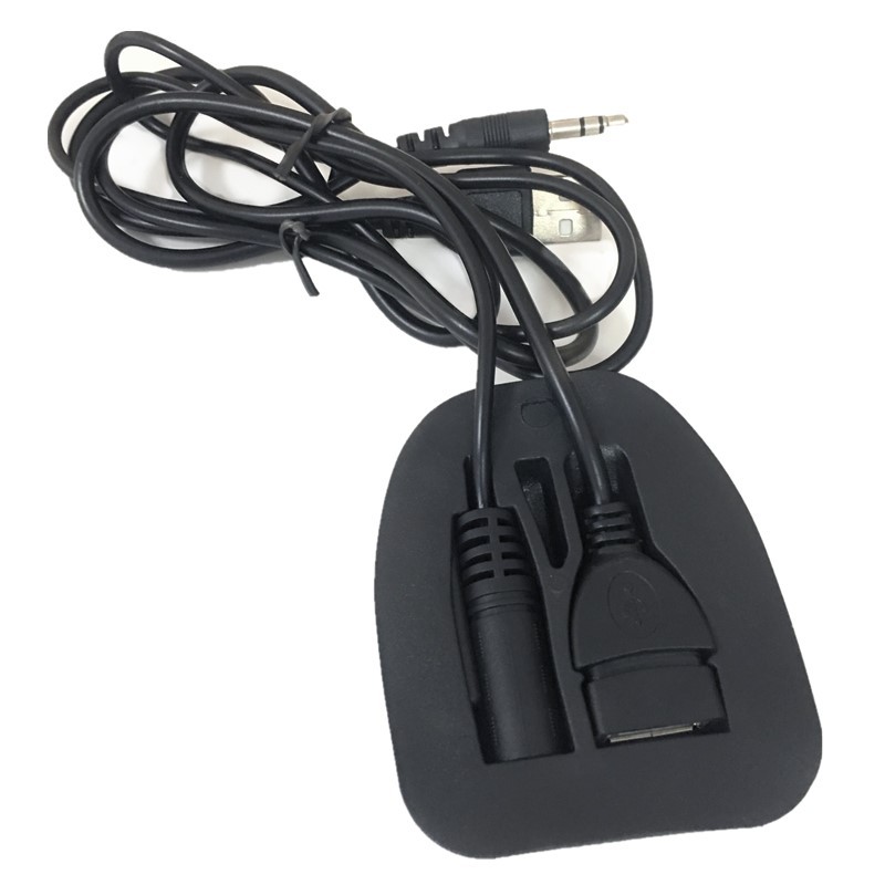 Backpack Data Cable Interface Backpack USB Data Cable Headphone Cable 2-in-1 PVC Adapter