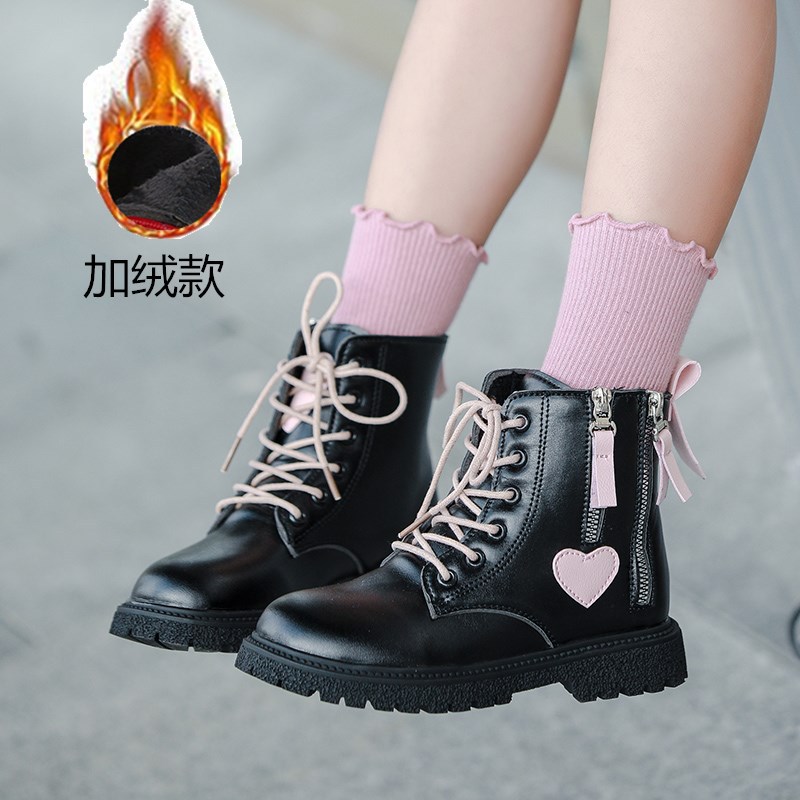 Kids Boots Autumn Winter Children Fashion Snow Boots Baby Shoes Boys Brand Ankle Boot Girls Warm Brand Shoes Fur Shoes