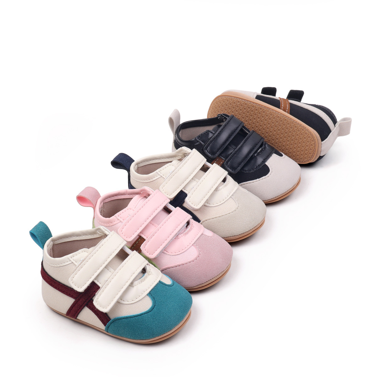 2026 Spring And Autumn New Sports Style Baby Boys And Girls First Walking Indoor Outdoor Causal Toddler Shoes With PVC Sole