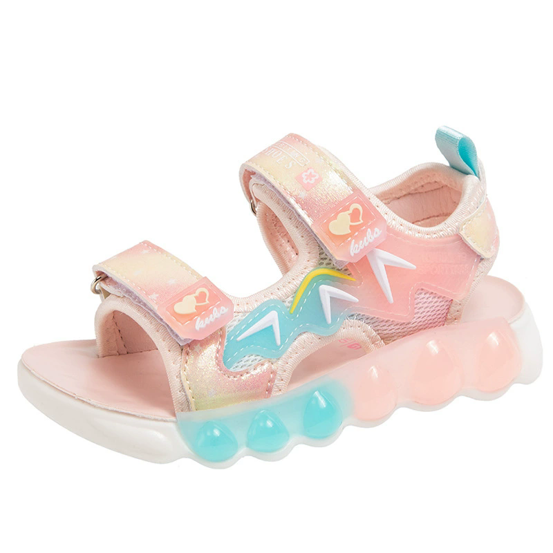 Kids Beach Shoes Candy Color Sweet Boys Girls Fashion Shoes Non-slip Soft Sole 2025 Summer New Children Sandals for Vacation
