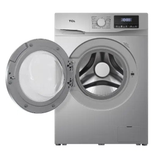 TCL 8KG FRONT LOAD WASHING MACHINE SILVER