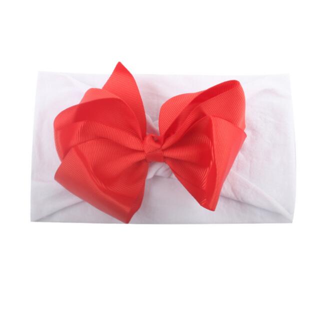 New bow-knot children's hair decoration baby's elastic soft nylon Hairband