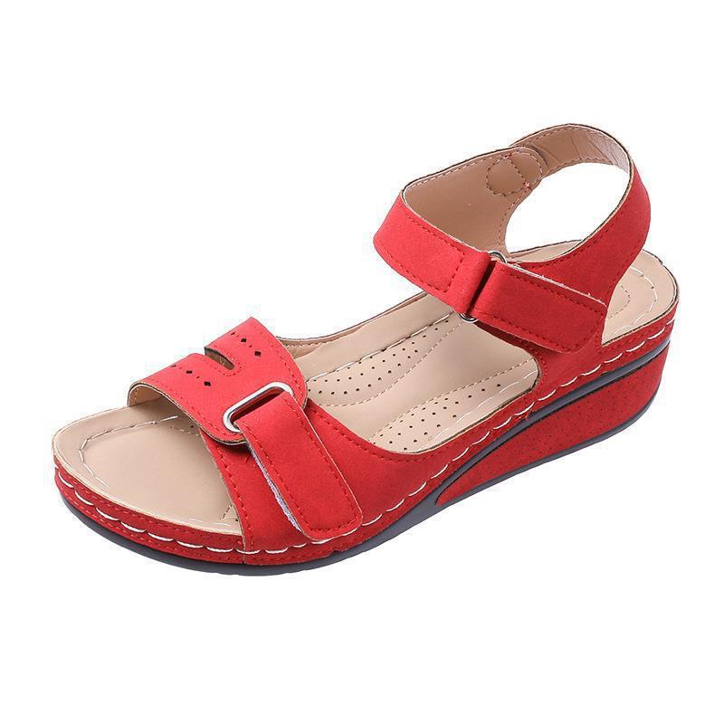 New Shoes Women Thick bottom Sandals Women Shoe Lightweight Soft Women's Shoes Ankle Buckle Walking Shoes Retro Female