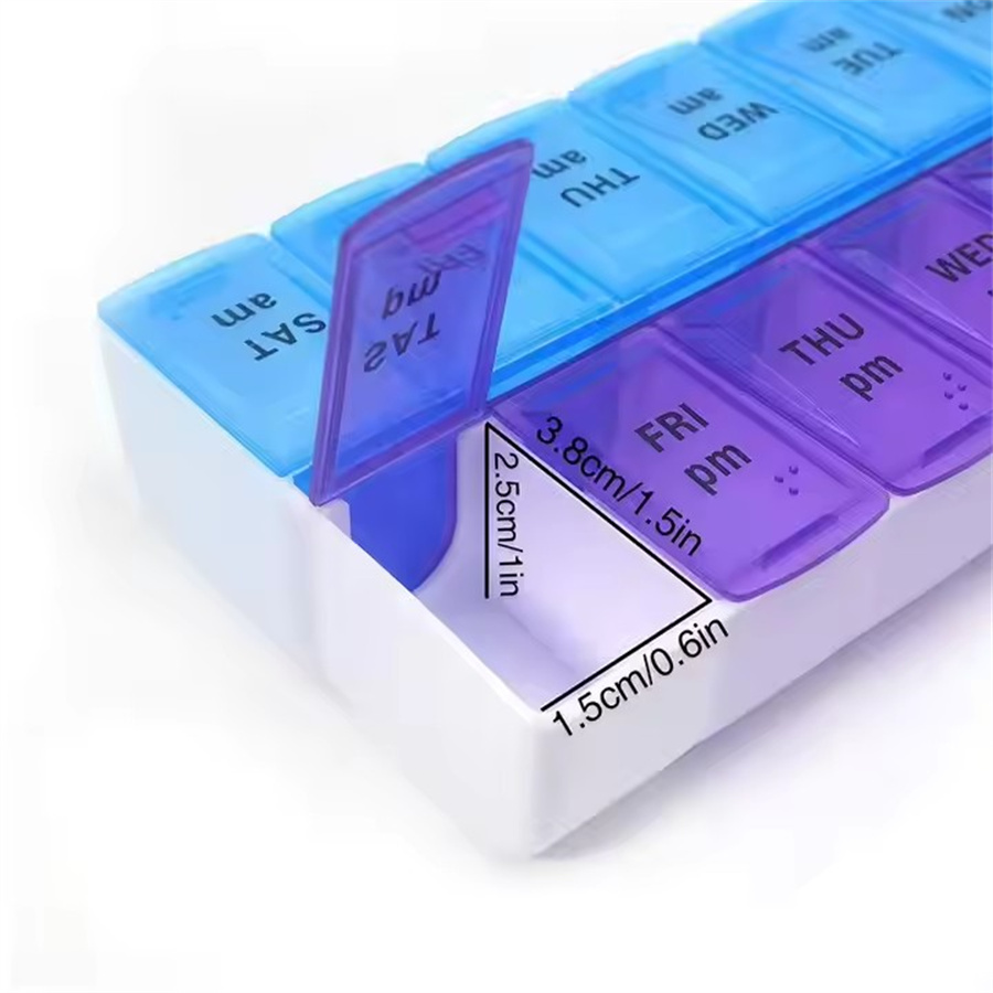Weekly Pill Tablet Organizer Plastic Pill Organizer Medicine Tablet Pill Box Container Case