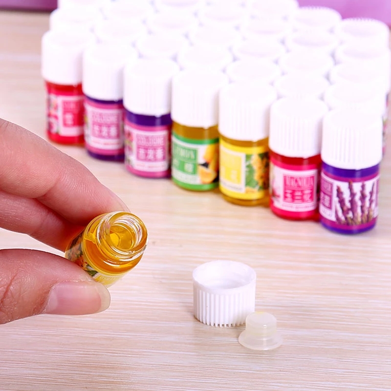3ml*12pcs Pure Essential Oils for Aromatherapy Diffusers Lavender Tea tree Lemongrass Orange Rosemary Oil Home Air Care