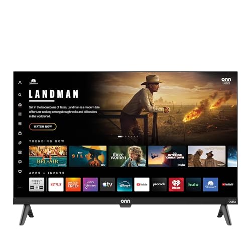 VIZIO Onn 24S2V1 24" Class (720P) HD Powered Smart TV, Seamless Streaming, & Compatible with Apple AirPlay, Google Home, and Alexa (Renewed)