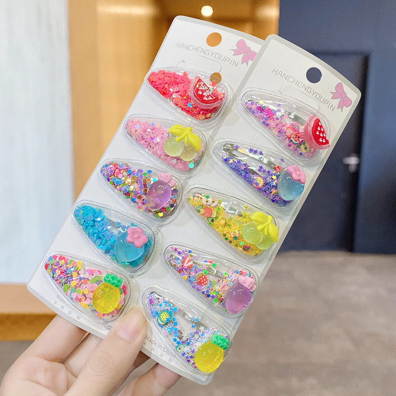 5 Pieces / Pack Girls Hair Clips New Transparent Hair Clips Fashion Children PVC Cartoon Animal Hair Accessories