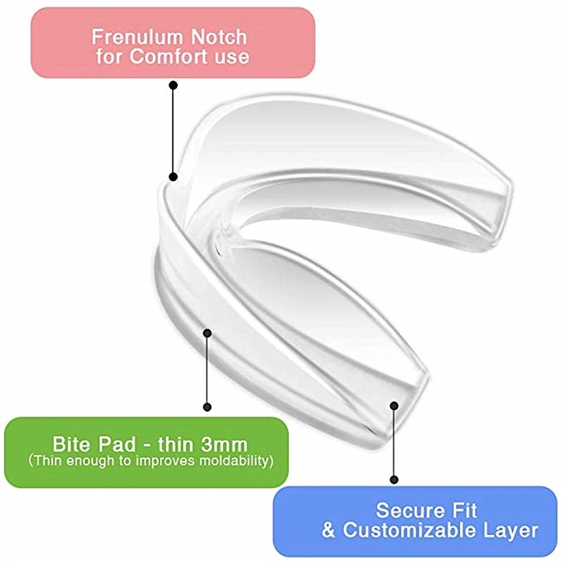 1PC EVA Sports Mouthguard Taekwondo Basketball Boxing Braces Tooth Protector with Box for Adults and Children Sports Safety