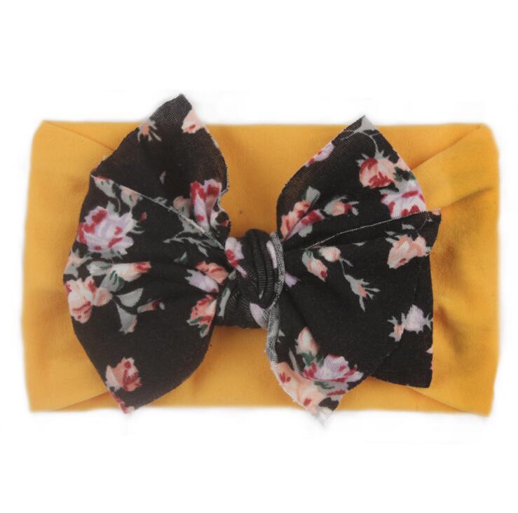 2022New style baby elastic hair band Bohemian hair accessories bow nylon hair band bandeau élastique bébé