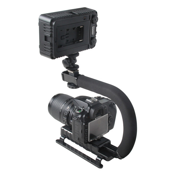 HOT C Shaped Holder Grip Video Handheld Stabilizer for DSLR Nikon Canon Sony Camera and Light Portable SLR Steadicam for Gopro