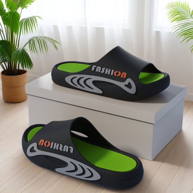 Sports Slippers Fashionable Thick Bottom Wearing Outside Summer Trendy Beach Men's Home Slippers Sandals New Men's Style Male