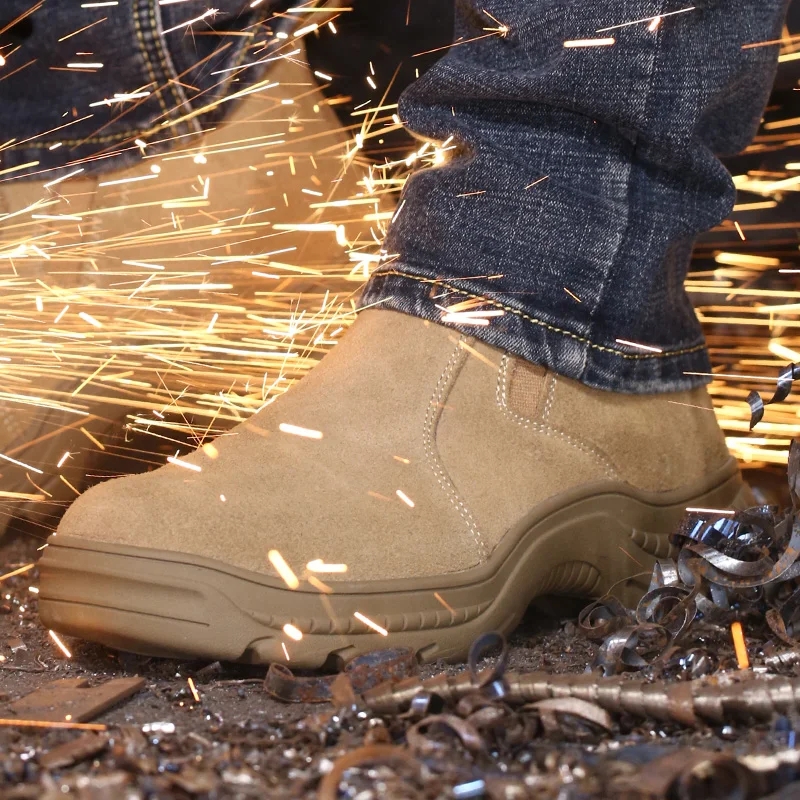 2023 Work Sneakers Men Indestructible Steel Toe Work Shoes Safety Boots For Men Anti-puncture Electric Welding Shoes