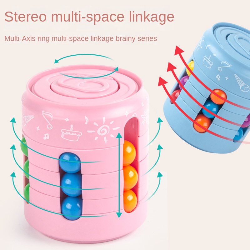 5.6 * 6.8cmAnti-stress thinking development ball magic bean burger Rubik's cube toy stress toy stress ball stress reliever toys