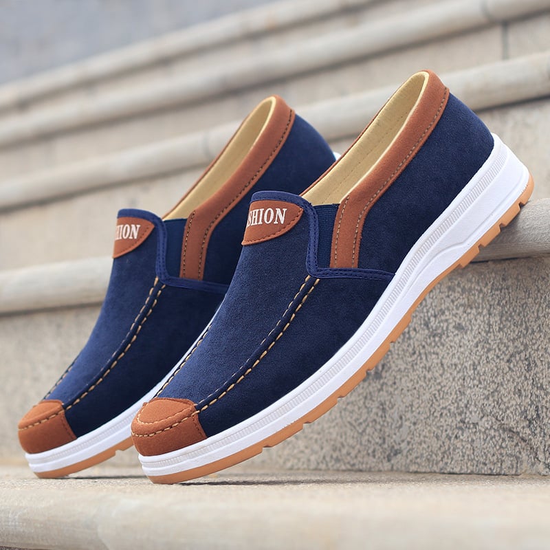 Aleafalling Spring Summer Comfortable Casual Shoes Mens Soft Leather Shoes For Men Lace-Up Brand Fashion Flat Loafers Shoes