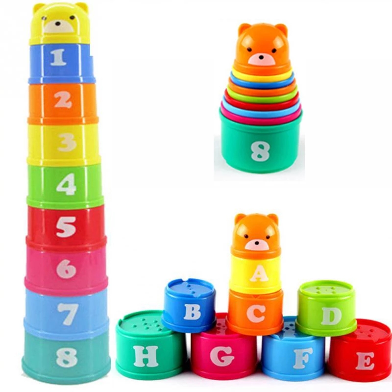 Early Childhood Education Puzzle Toys Jane Fun Fun Stacked Cups