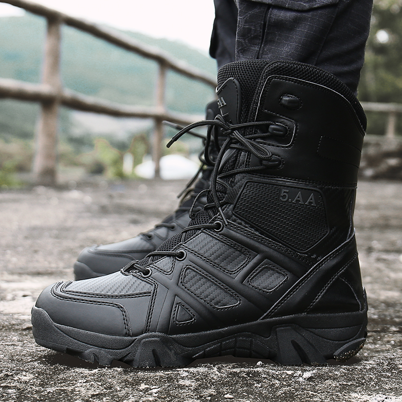 Men's Boots High Top Men's Sneakers Plus Size Platform Boots Luxury Work Safety Shoes Men's Hiking Boots