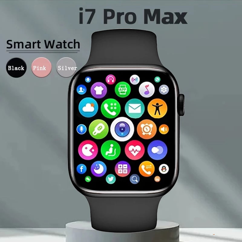 Original I7 Pro Max IWO Smartwatch Phone Call Custom Watch Face Sport Waterproof Man Women Smart Watch Series 7 For Apple Xiaomi