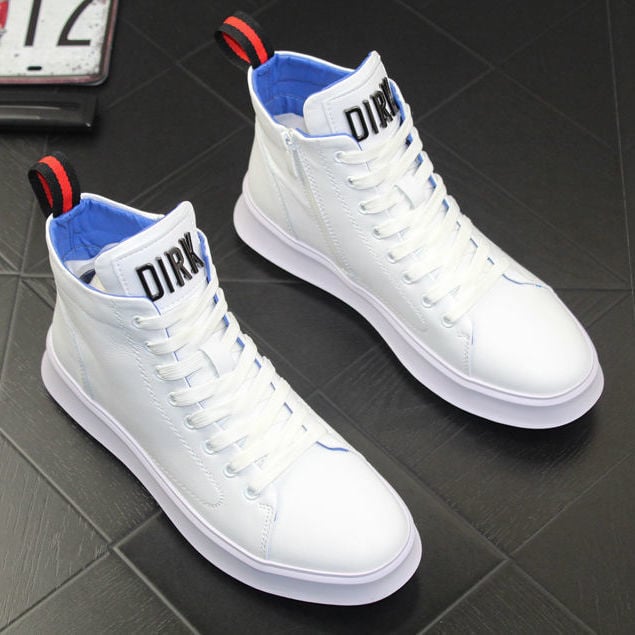 New Size(39-45) High Top Sports Thick Soled Fashion Shoes Student Running Shoes Male