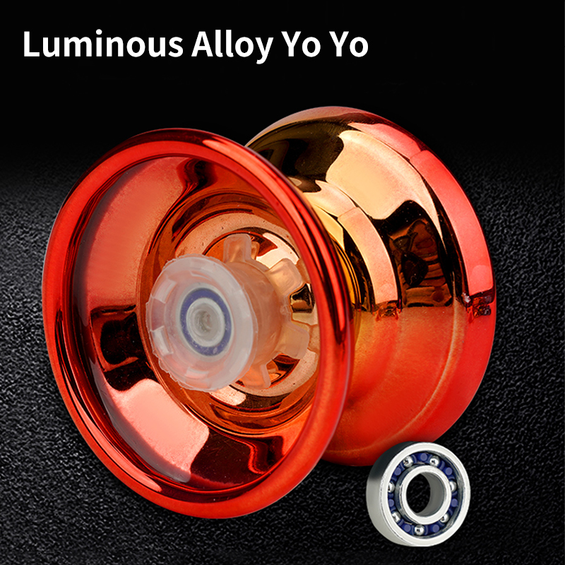 Professional Aluminum Metal Yoyo for Kids and Beginners， Metal Yo-yos for Kids and Adults with Yo Yo Accessories