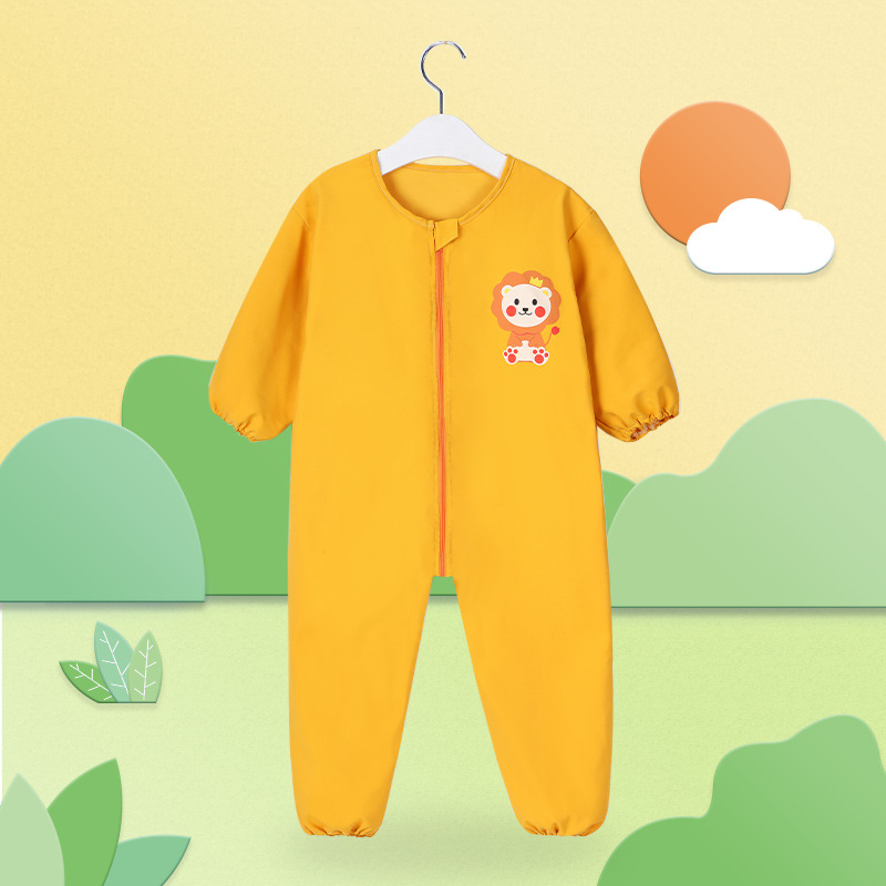 Baby Bodysuit Children's Waterproof Reversible Wear Long Sleeve Outgoing Protective Clothing