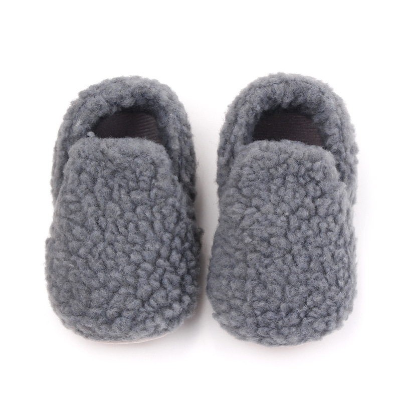 Baby Winter and Autumn Style Multiple Choices Soft Cotton Warm and Plush Toddler Shoes Anti-slip Sole Prewalking