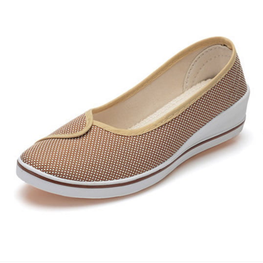canvas shoes low breathable color flat shoes