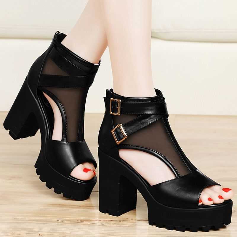 New Women's Thick Heel Waterproof Platform Sandals