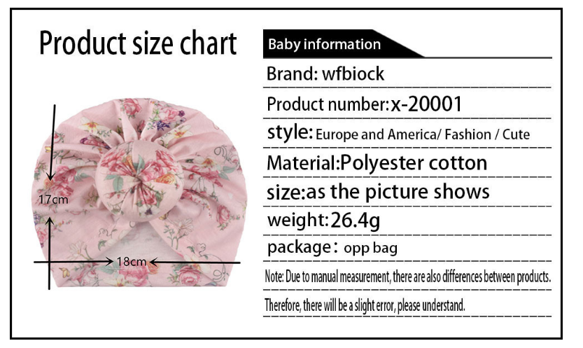 New 7-color doughnut baby printed headscarf India knot hat children's Pullover cap