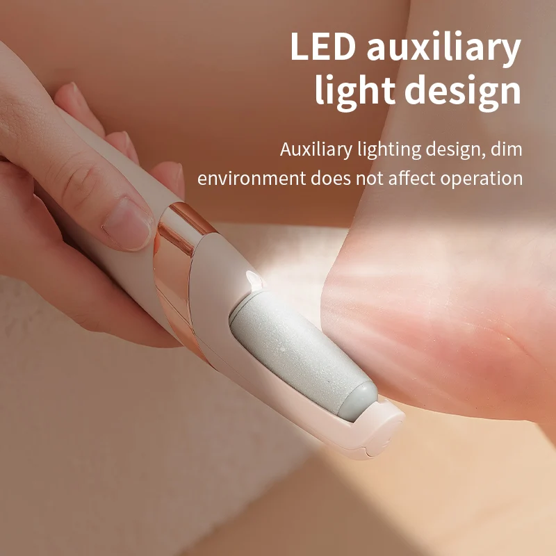 USB charging electric foot grinder with dual grinding heads and two speed adjustment options