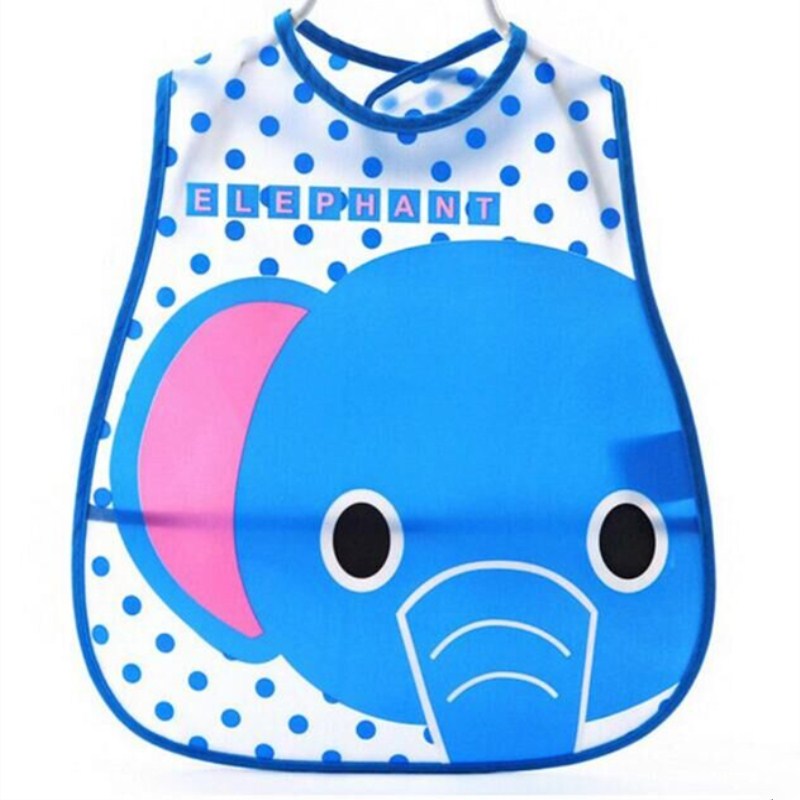 Baby Bibs EVA Waterproof Lunch Bibs Boys Girls Infants Cartoon Pattern Bibs Burp Cloths For Children Self Feeding Care