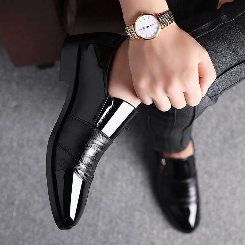 Men Business Shoes Fashion Tassel Pointed Leather Dress Formal Office Oxford Soft Leisure Casual Flat Moccasins SIZE 38-48