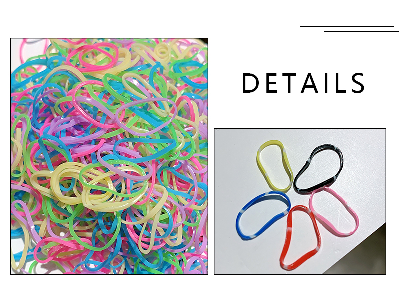 1000pcs/Pack Girls Colorful Small Disposable Rubber Bands Gum For Ponytail Holder Elastic Hair Bands Fashion Hair Accessories