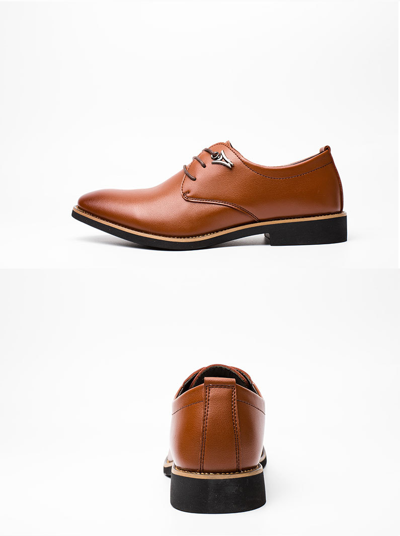 Luxury Brand Leather Concise Men Business Pointy Black Shoes Breathable Formal Wedding Basic Shoes Men Dress Shoes Fashion new