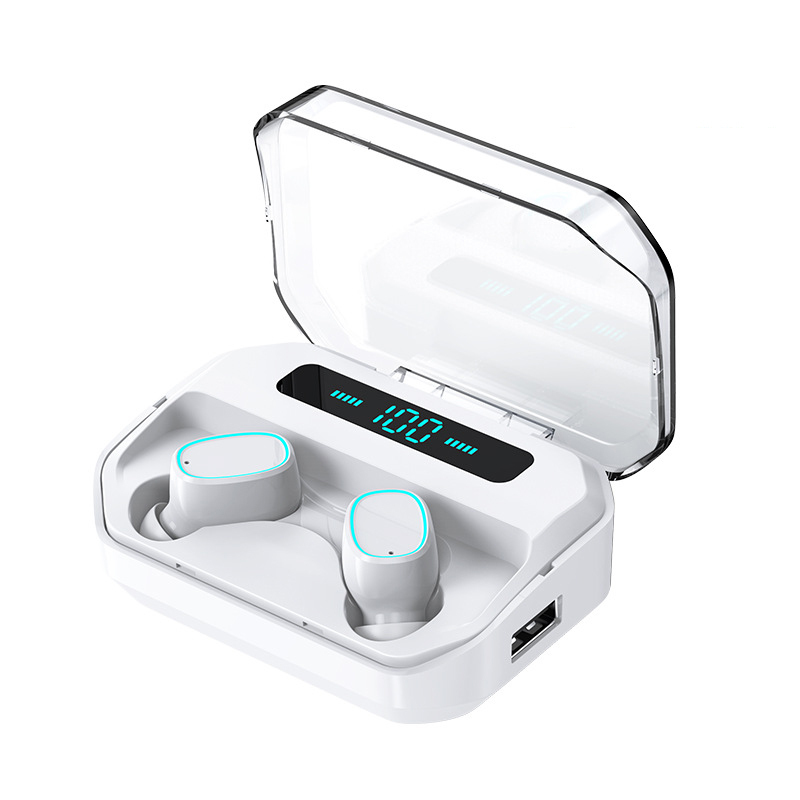 M8/C1 TWS Wireless Headphones Waterproof Bluetooth-compatible Earphone Touch Control 9D Stereo Wireless Headphones