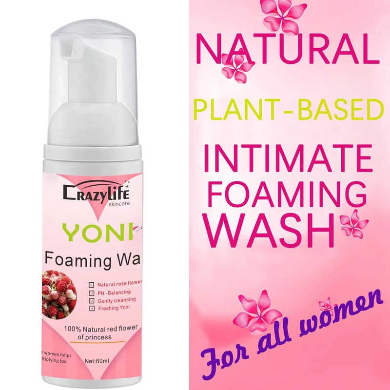 Feminine Intimate Yoni Wash Natural Washing Foam Vaginal Herbs Washer Hygiene Vagina Detox Cleaning Care for Woman Health