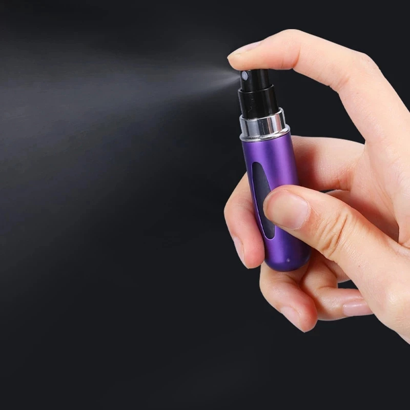 5ml Portable Mini Refillable Perfume Bottle With Spray Scent Pump Empty Cosmetic Containers Atomizer Bottle For Travel Tool