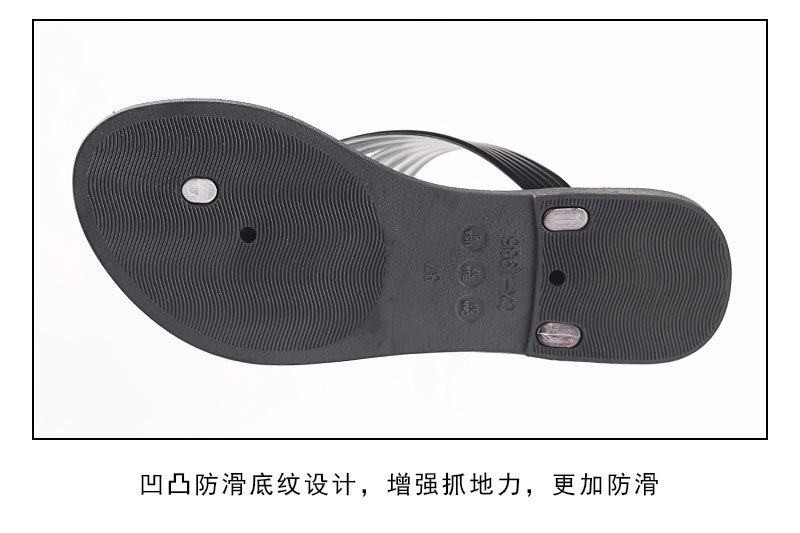 Women's slippers Summer sandals New style flat bottom pinch leg women's shoes Light slippers Women's casual flip flops